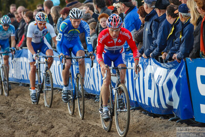 Richard Groenendaal, Geerben de Knegt and Sven Nys finish 2nd, 3rd and 1st respectively