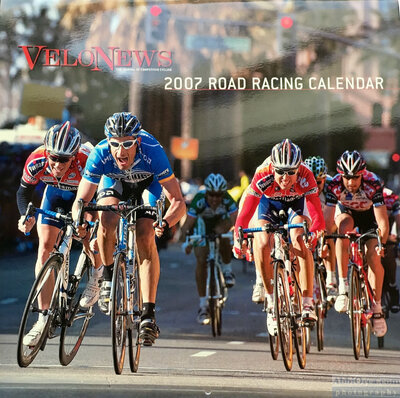 George Hincapie wins in San Jose. VeloNews 2007 Road Calendar Cover